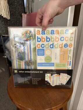 Making Memories Value Embellishment Kit - 647 Pieces - Sports - 28398 - NIP
